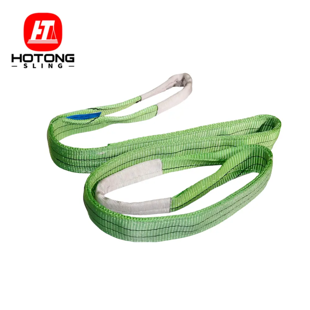 2 ton green flat webbing sling