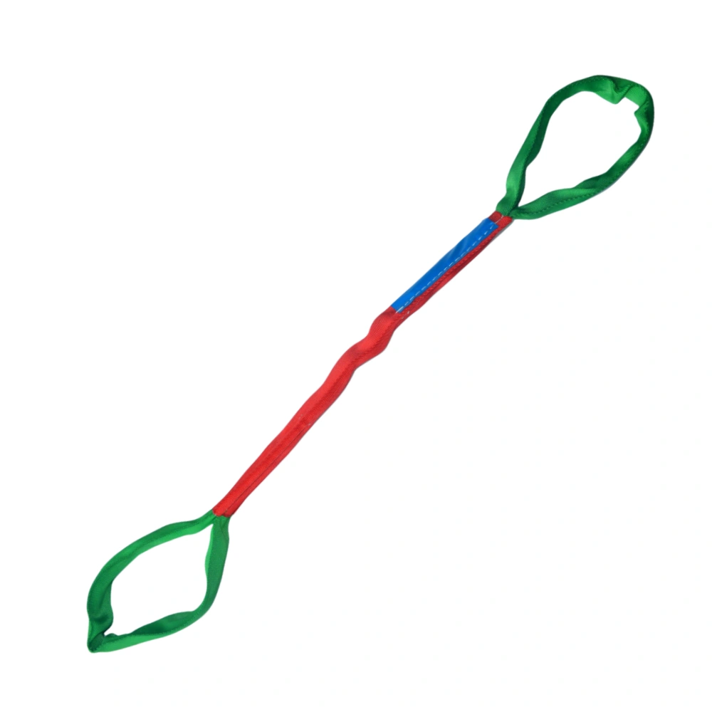 2 ton green round soft lifting sling with two eyes and protective sleeves en 1492 2 sf 7:1