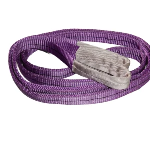 1 ton 50mm purple flat lifting webbing sling with double reinforced eyes double ply as1353 sf 8:1