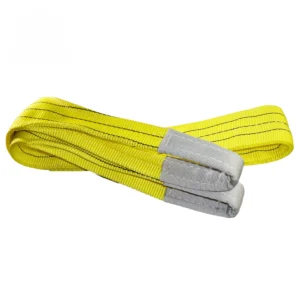 1” 3200 lbs flat lifting webbing sling with double reinforced eyes double ply asme/ansi b30.9