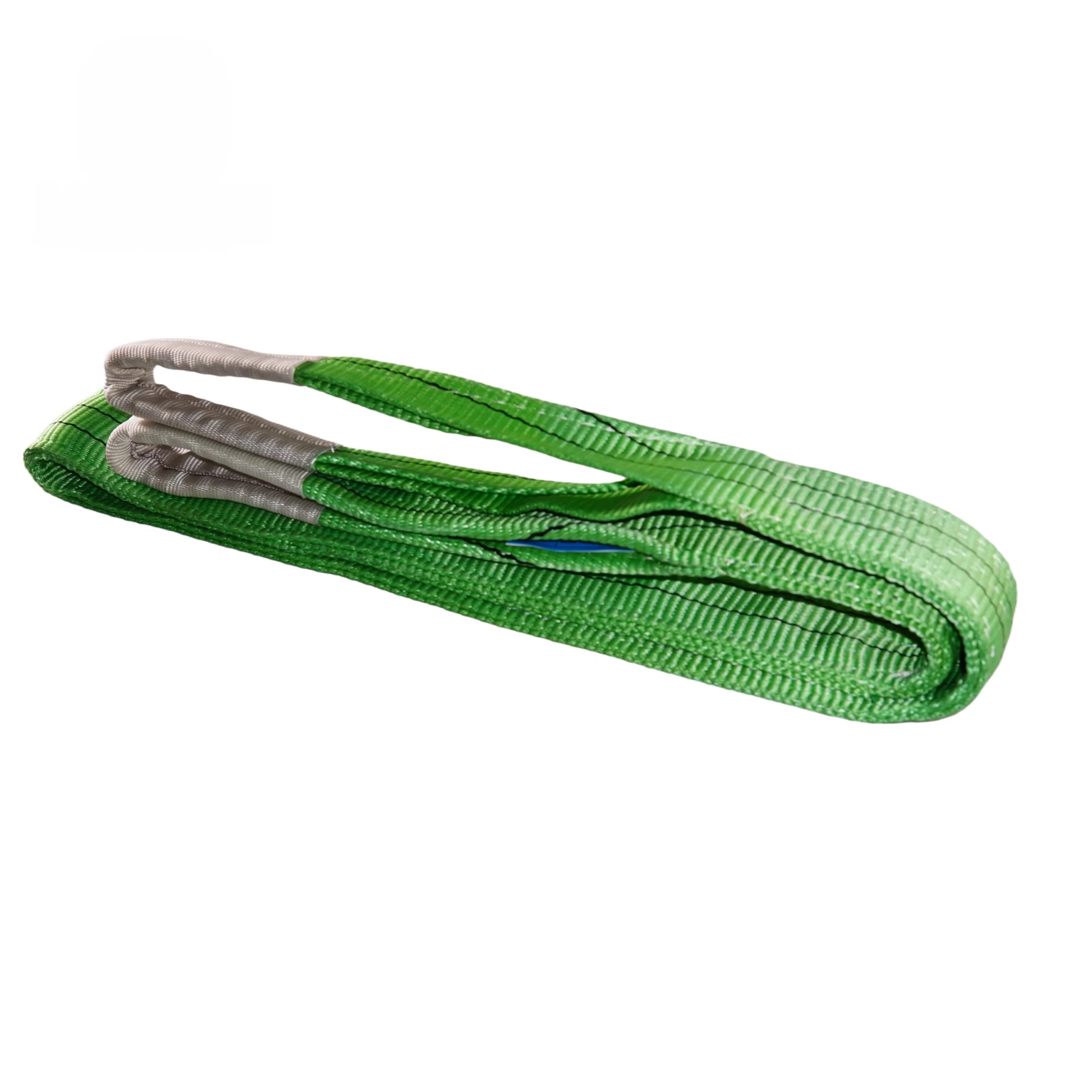 3” 9600 lbs flat lifting webbing sling with double reinforced eyes double ply asme/ansi b30.9