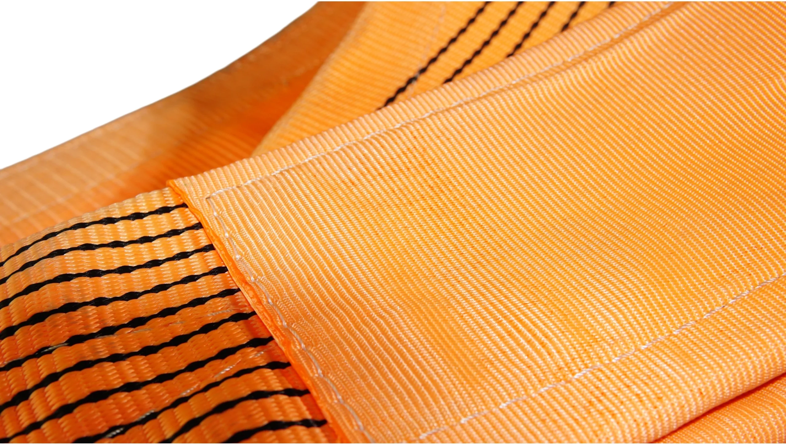 12 ton 300mm orange flat lifting webbing sling with double reinforced eyes double ply as1353 sf 8:1