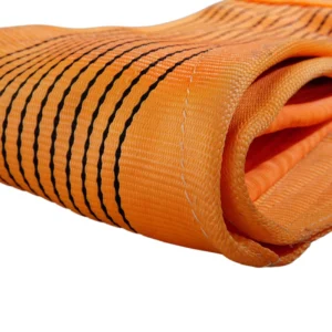 12 ton 300mm orange flat lifting webbing sling with double reinforced eyes double ply as1353 sf 8:1