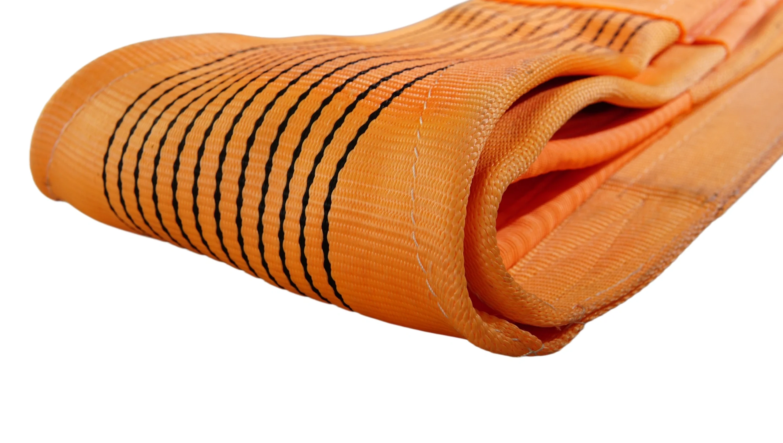 12 ton 300mm orange flat lifting webbing sling with double reinforced eyes double ply as1353 sf 8:1