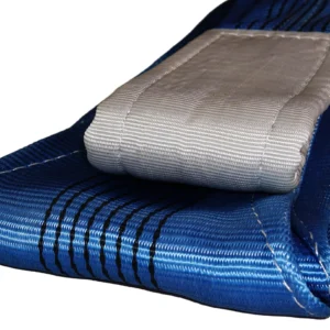 8 ton 240mm blue flat lifting webbing sling with double reinforced eyes double ply as1353 sf 8:1