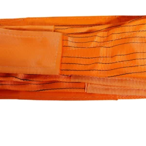 10 ton 300mm orange flat lifting webbing sling with double reinforced eyes double ply as1353 sf 8:1