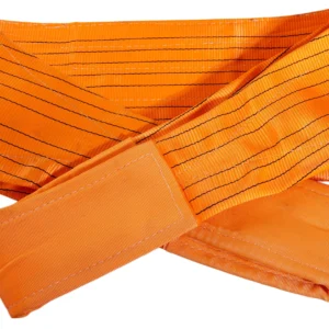 10 ton 300mm orange flat lifting webbing sling with double reinforced eyes double ply en 1492 1 sf 7:1
