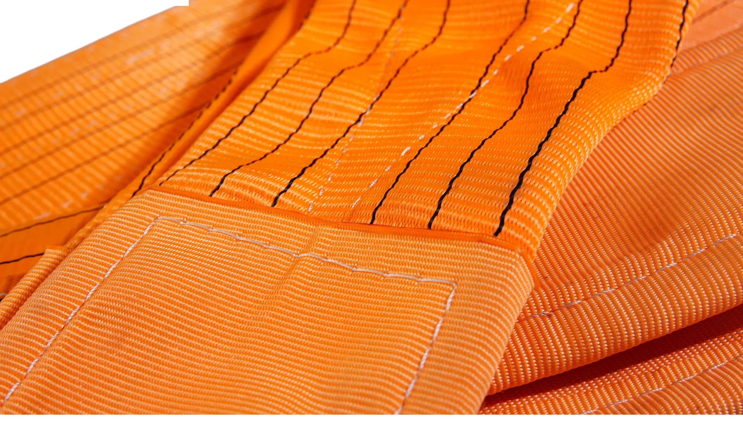 10 ton 250mm orange flat lifting webbing sling with double reinforced eyes double ply en 1492 1 sf 6:1