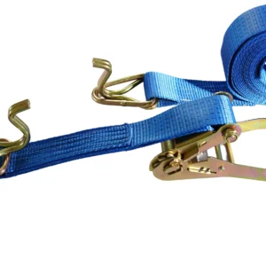 5t blue ratchet strap with wire hook