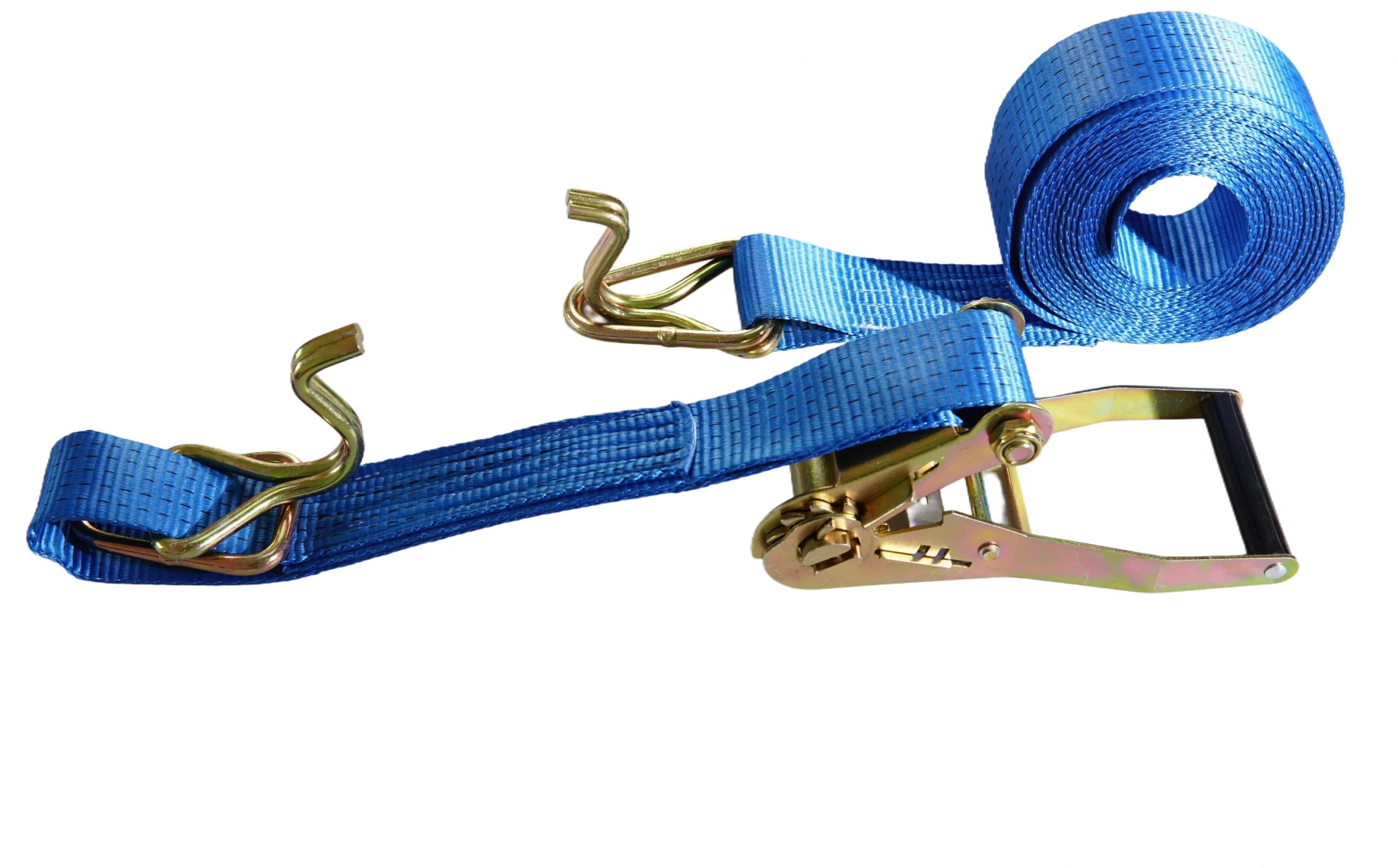 5t blue ratchet strap with wire hook