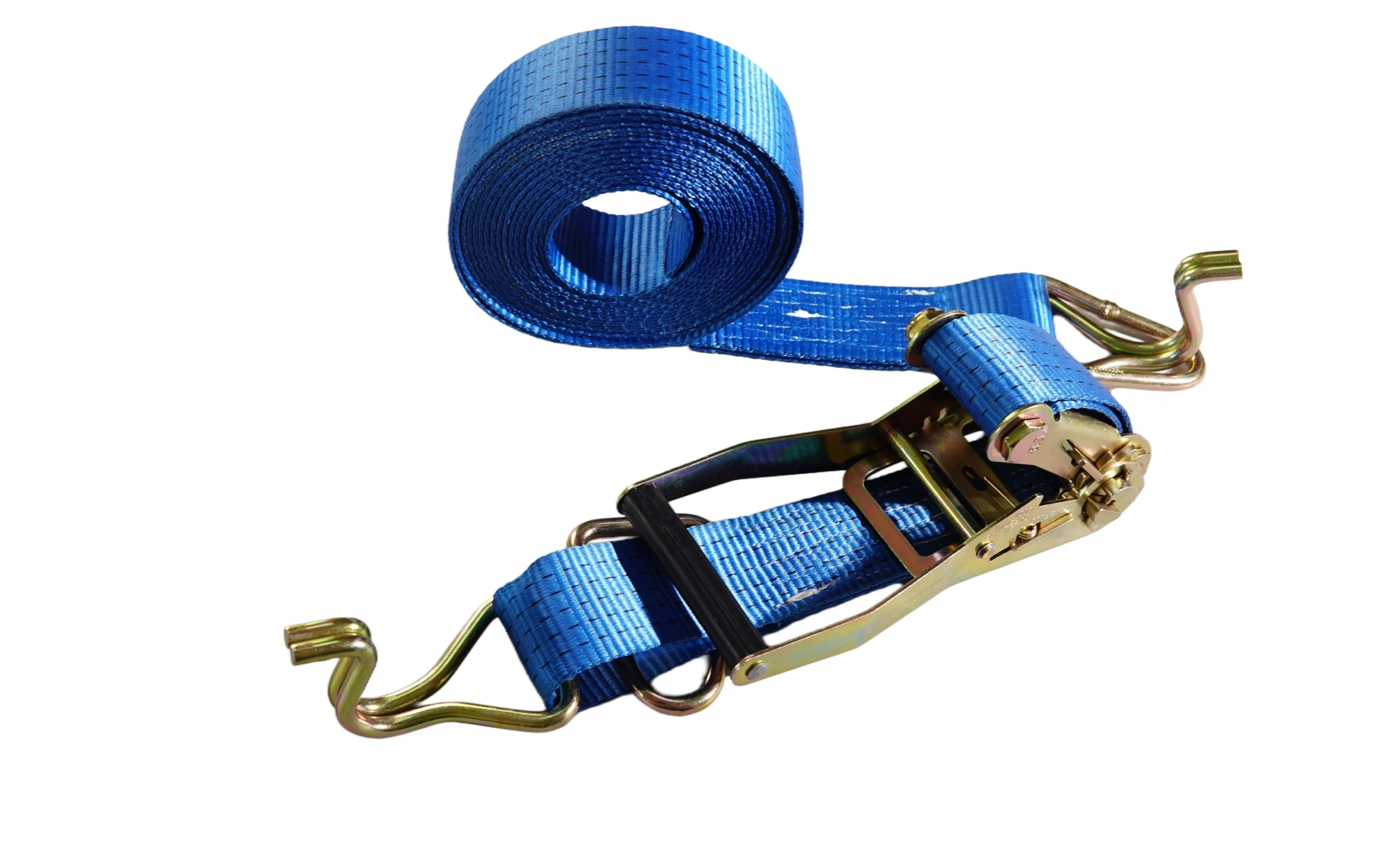 5t blue ratchet strap with wire hook