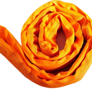 12 ton orange round soft lifting sling with two eyes and protective sleeves en 1492 2 sf 7:1
