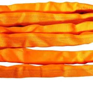 12 ton orange round soft lifting sling with two eyes and protective sleeves en 1492 2 sf 7:1