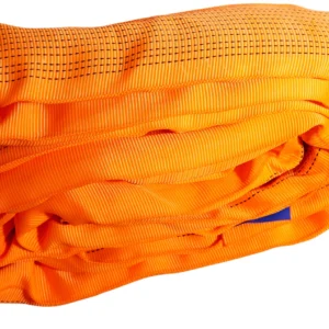12 ton orange round soft lifting sling with two eyes and protective sleeves en 1492 2 sf 7:1