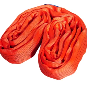 5 ton redround soft lifting sling with two eyes and protective sleeves en 1492 2 sf 7:1