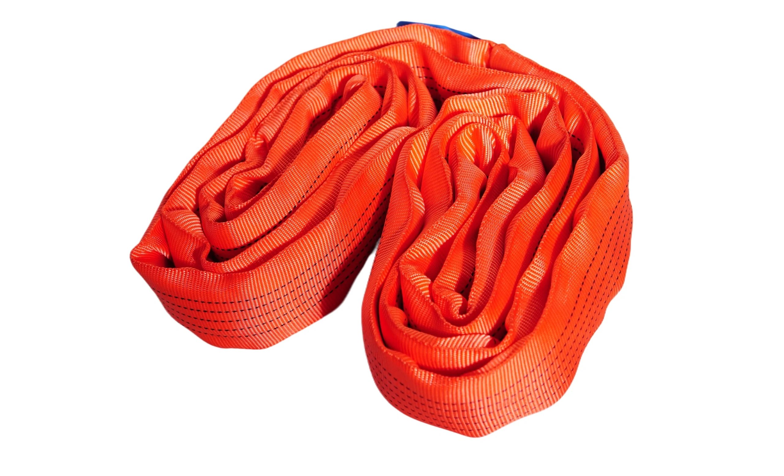 5 ton redround soft lifting sling with two eyes and protective sleeves en 1492 2 sf 7:1