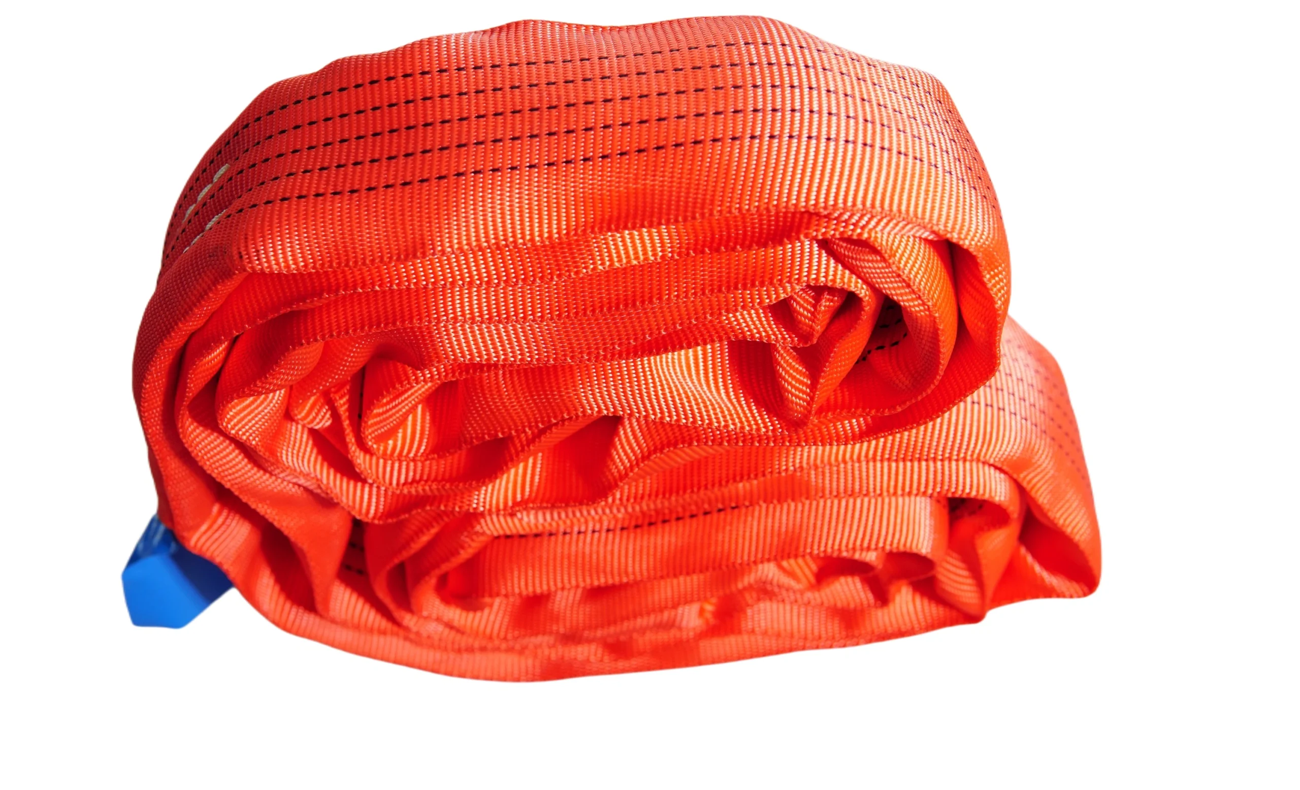 5 ton redround soft lifting sling with two eyes and protective sleeves en 1492 2 sf 7:1