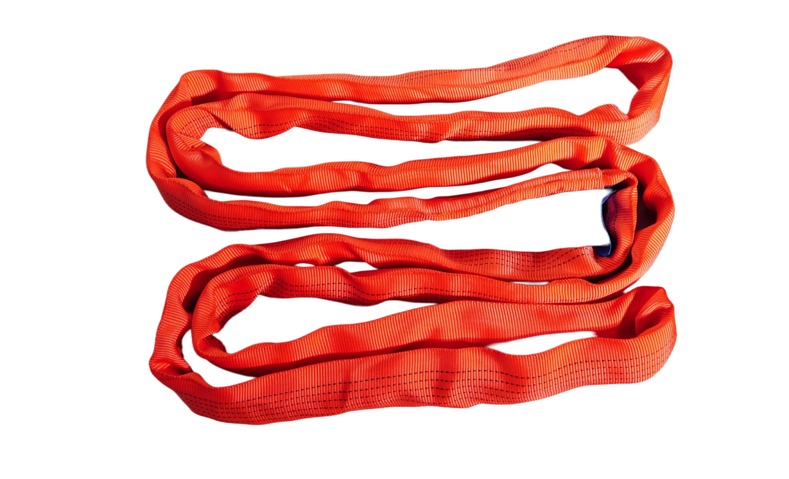 5 ton redround soft lifting sling with two eyes and protective sleeves en 1492 2 sf 7:1