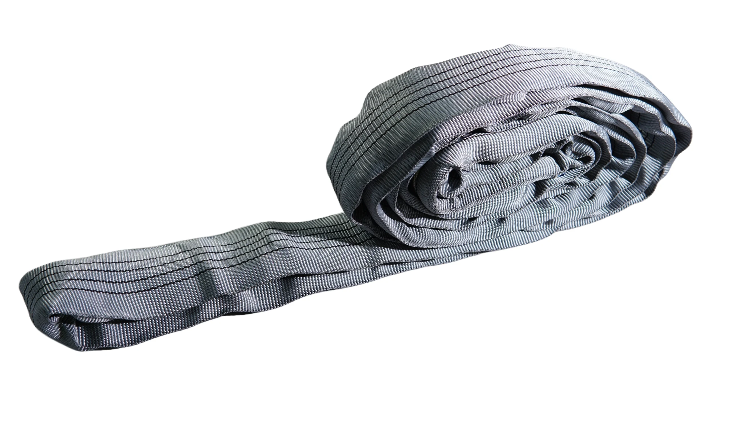 4 ton grey round soft lifting sling with two eyes and protective sleeves en 1492 2 sf 7:1