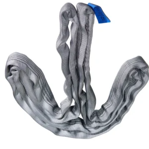 4 ton grey round soft lifting sling with two eyes and protective sleeves en 1492 2 sf 7:1