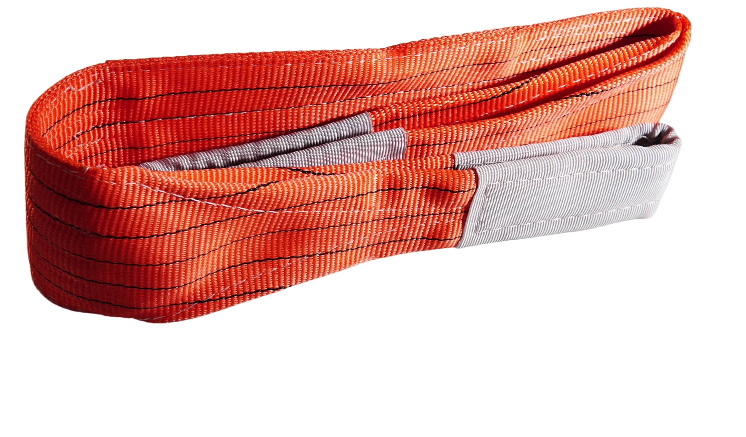 5 ton 150mm red flat lifting webbing sling with double reinforced eyes double ply as1353 sf 8:1