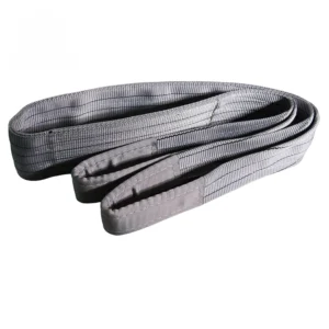 4” 12800 lbs flat lifting webbing sling with double reinforced eyes double ply asme/ansi b30.9