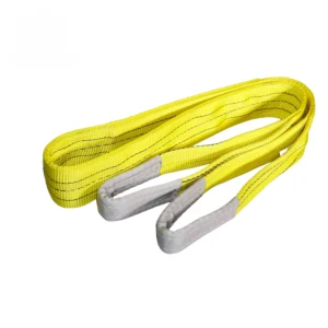 2” 6400 lbs flat lifting webbing sling with double reinforced eyes double ply asme/ansi b30.9