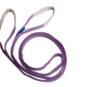 1 ton 50mm purple flat lifting webbing sling with double reinforced eyes double ply as1353 sf 8:1