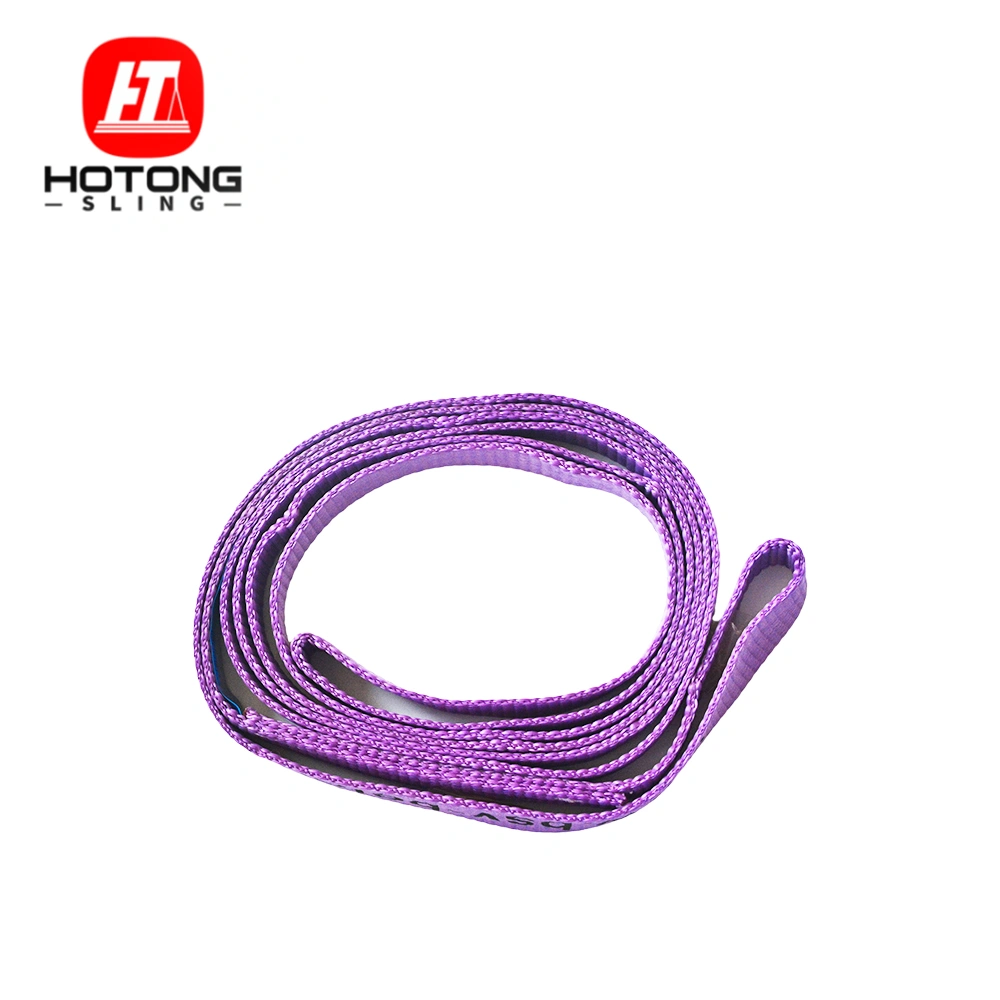 1 ton 30mm purple flat endless lifting webbing sling en 1492 1 sf 7:1